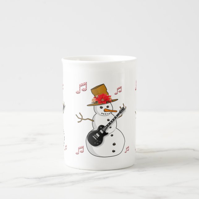 Julmugg, Snöman, God Jul Benporslin Mugg (Framsidan)