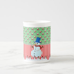 Julmugg, Snöman, God Jul Benporslin Mugg