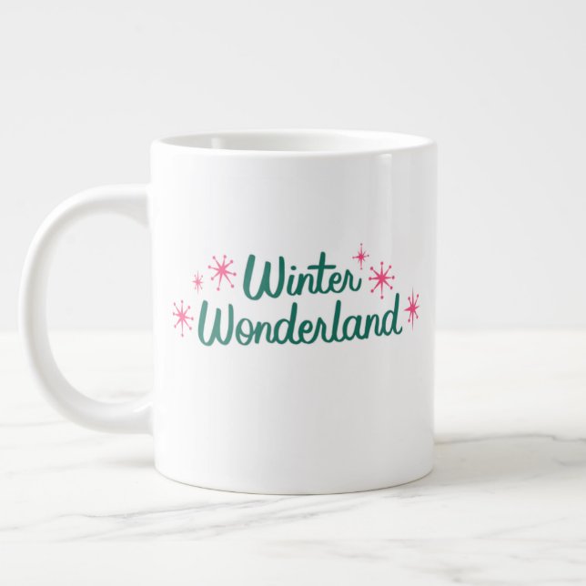 Julmugg – Söt Holiday Kakao & Kaffekopp Jumbo Mugg (Vänster)