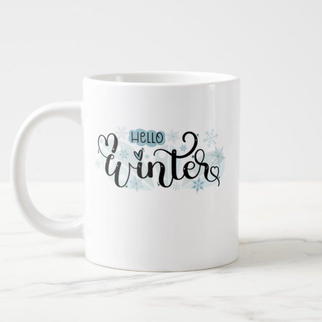 Julmugg – Söt Holiday Kakao & Kaffekopp Jumbo Mugg (Vänster)