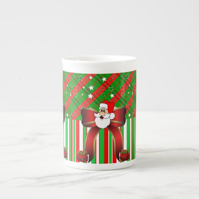 Julmugg, Vintage, God Jul Tomte Benporslin Mugg (Framsidan)