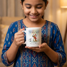 Julmuggar Tecknad illustration rolig Jumbo Mugg