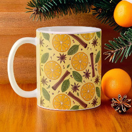 Julmullad gult i vin, kryddig kaffemugg