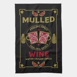 Julmullad Red Vin Kökshandduk