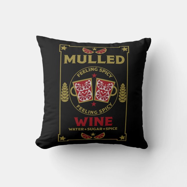 Julmullad Red Vin Kudde (Framsida)
