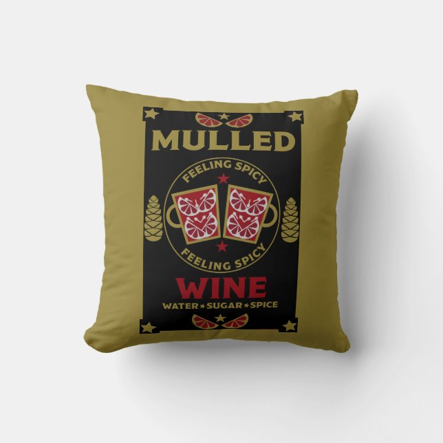 Julmullad Red Vin Kudde (Framsida)