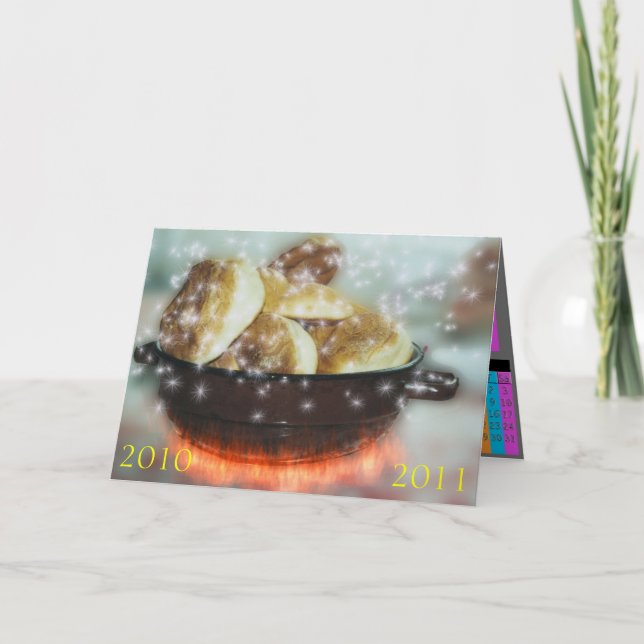 Julmunkar, kalender 2011 helgkort (Framsida)