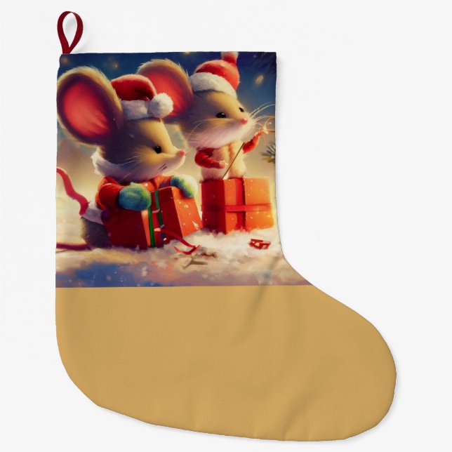 Julmus 3 stor julstrumpa (Framsidan)