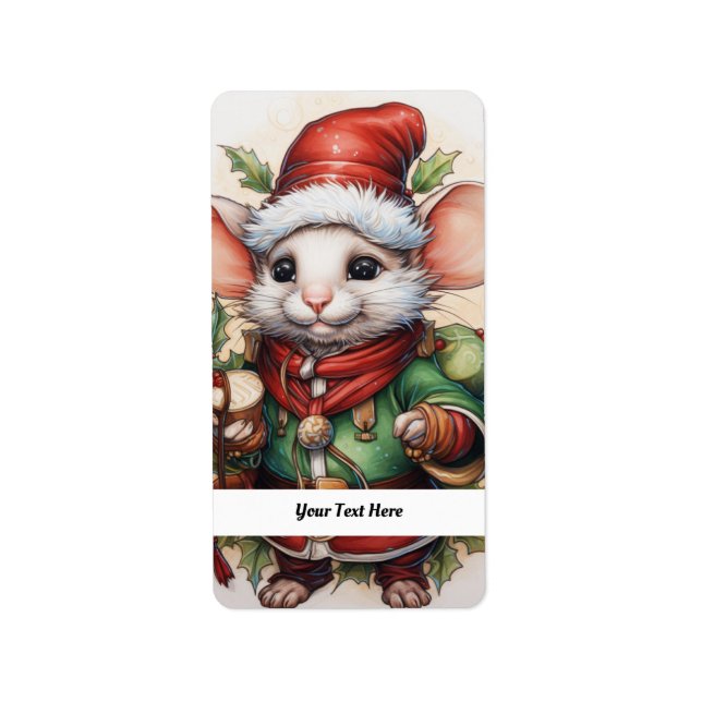 Julmus 50 Din text här Adressetikett (Framsidan)