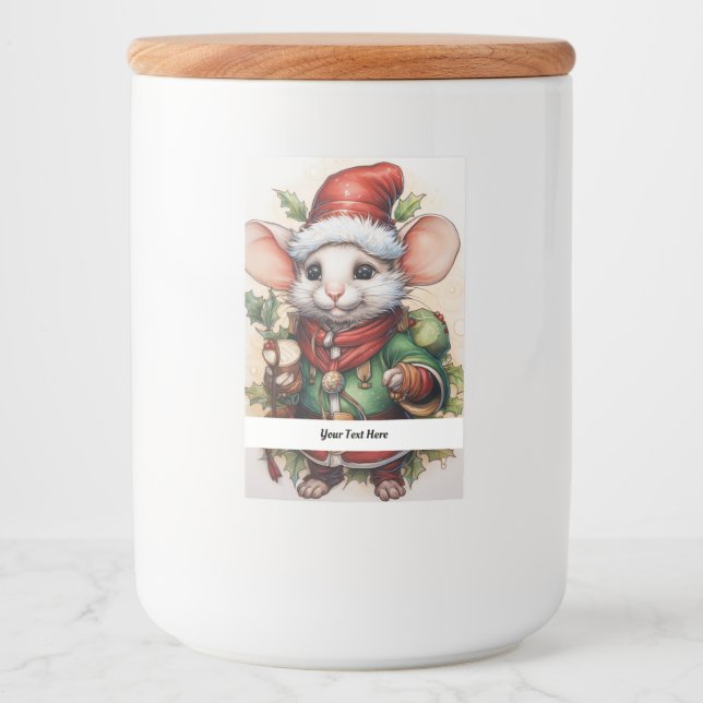 Julmus 50 Din text här Mat Etikett (Framsida)