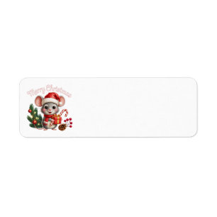Julmus adressetiketter returadress etikett