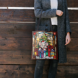 Julmus i Presenter Faux-lagat glas Tygkasse