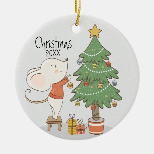 Julmus Julgransprydnad Keramik (Framsidan)