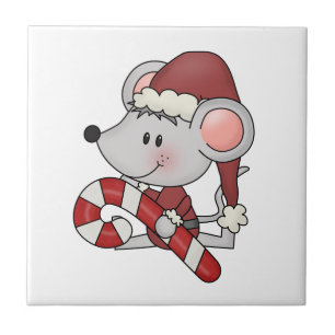 Julmus med candy cane kakelplatta