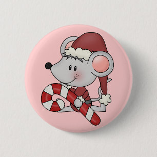 Julmus med candy cane knapp