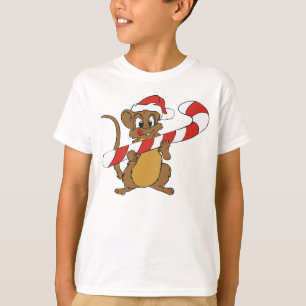 Julmus med Candy cane-skikt T-shirt