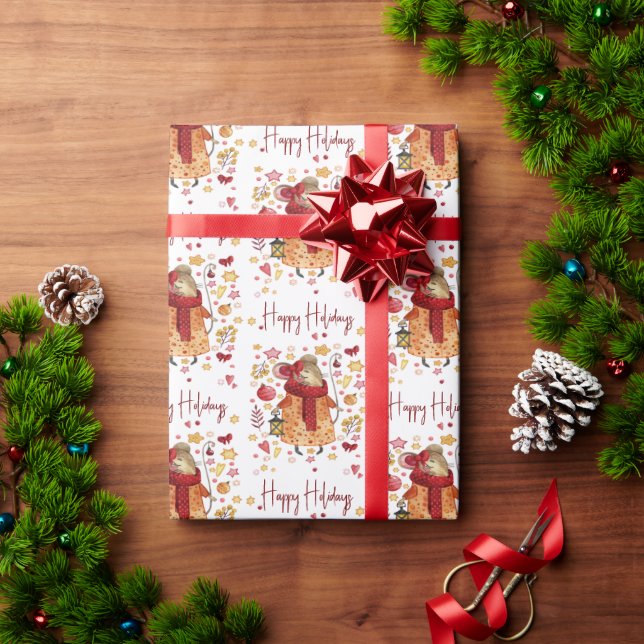 Julmus med Lantern Presentpapper (Julgåva)