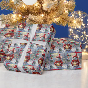 Julmus med ornament presentpapper