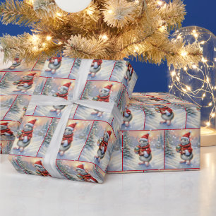 Julmus med ornament presentpapper