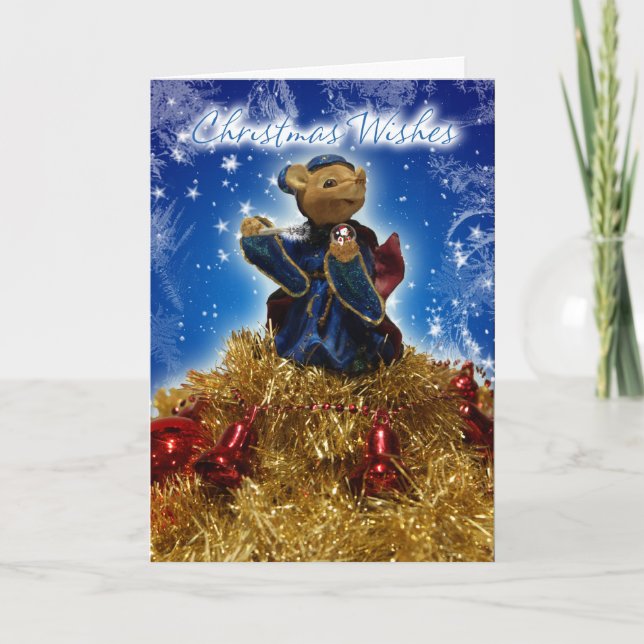 Julmus på Tinsel, Klockor och Baubles Helgkort (Framsida)