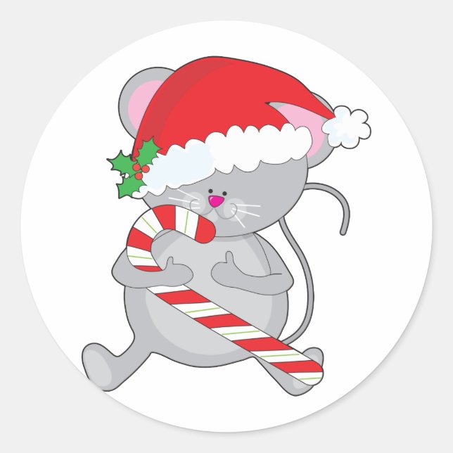 Julmus Runt Klistermärke (Framsida)