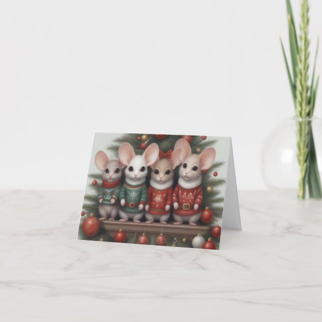 Julmusgrattkort Kort (Framsida)
