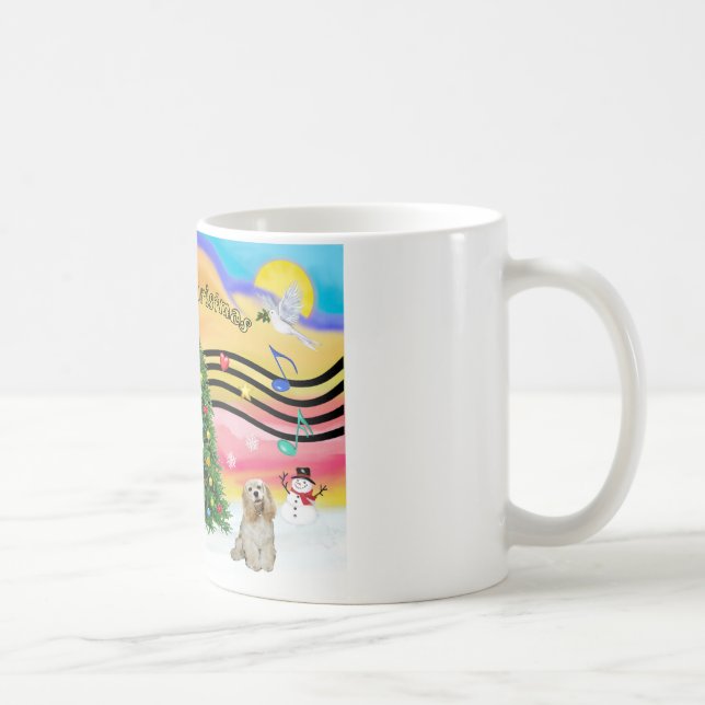 Julmusik 2 - Cocker (Buff) Kaffemugg (Höger)