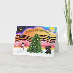 Julmusik 2 - Scottish Terrier 12 Helgkort