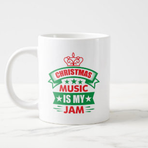 Julmusik är min grej-86254 jumbo mugg