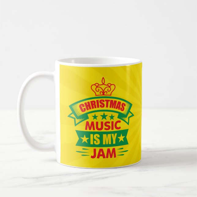Julmusik är min grej-86254 kaffemugg (Vänster)