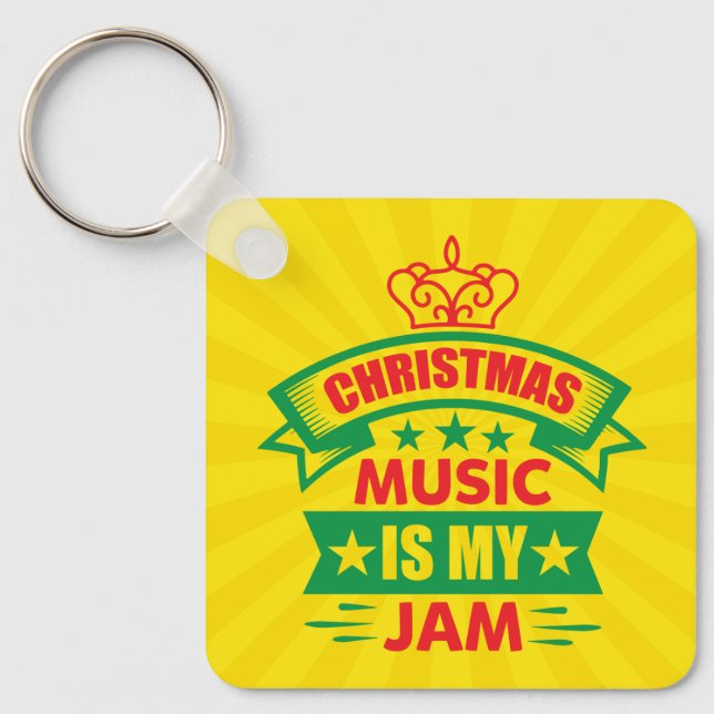 Julmusik är min grej-86254 nyckelring (Framsida)
