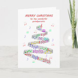 Julmusik för far- och morföräldrar helgkort