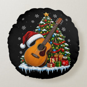 Julmusik Gitarr God Jul Gran Rund Kudde