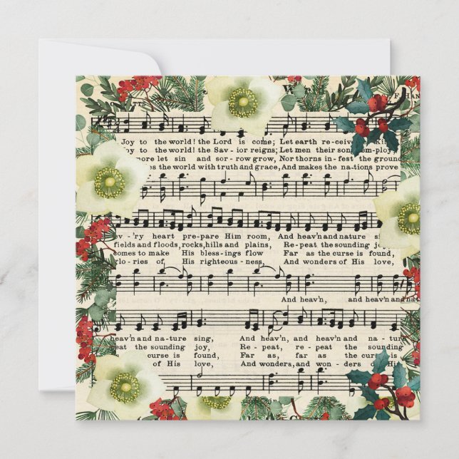 Julmusik, Glädje åt världen, (Framsida)