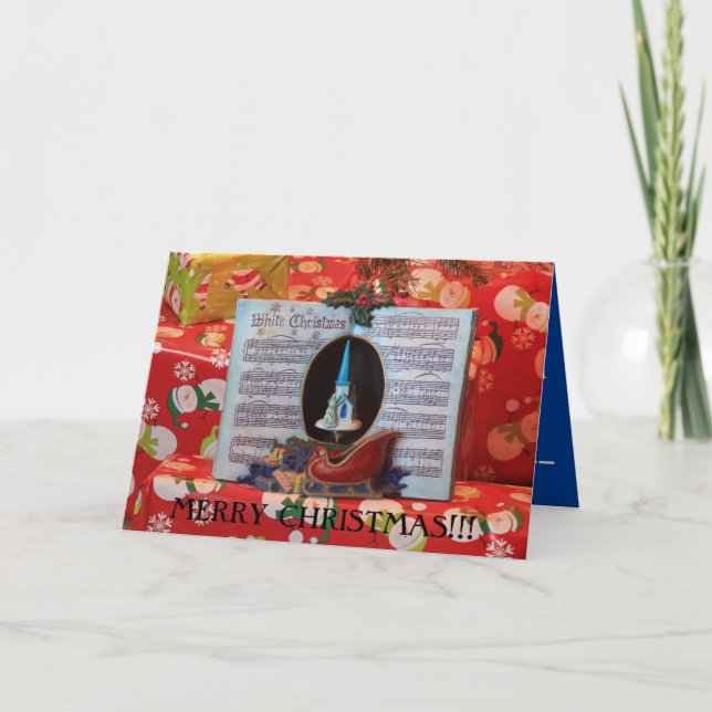 Julmusikbok närbild kort (Framsida)
