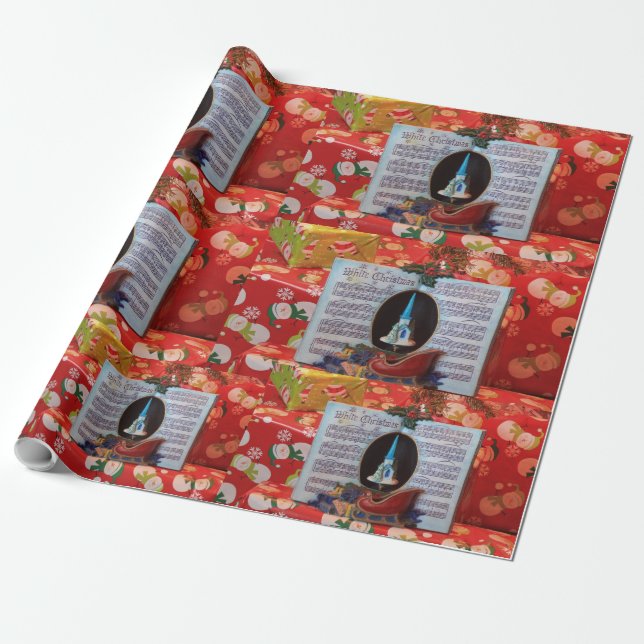Julmusikbox Presentpapper (Utrullad)