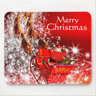 Julmussla/Santa och Sleigh Musmatta