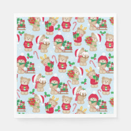 JulNallar i Röda och Grönt Pappra Pappersservett