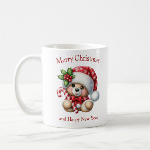 Julnalle med mistletoe och godis kaffemugg