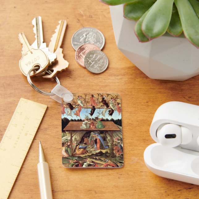 Julnativitet, Kristi födelse av Botticelli Nyckelring (Skrivbord)