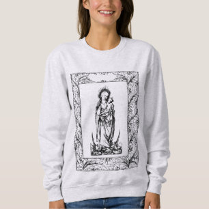 Julnativitet Madonna och Child Holly Gräns T Shirt