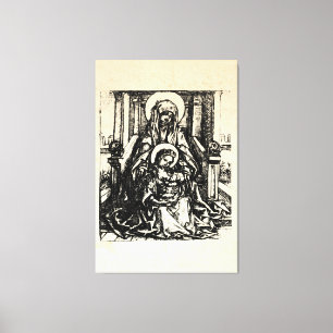 Julnativitet Madonna och Child Virgin Mary Canvastryck