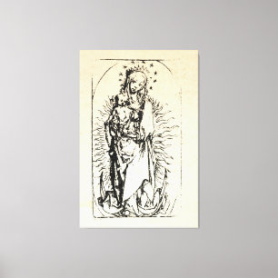 Julnativitet Madonna och Child Virgin Mary Canvastryck