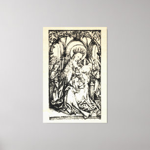 Julnativitet Madonna och Child Virgin Mary Canvastryck