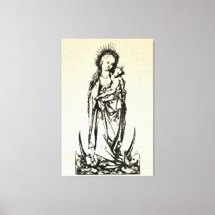 Julnativitet Madonna och Child Virgin Mary Canvastryck