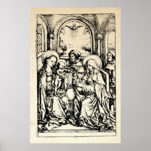 Julnativitet Madonna och Child Virgin Mary Poster