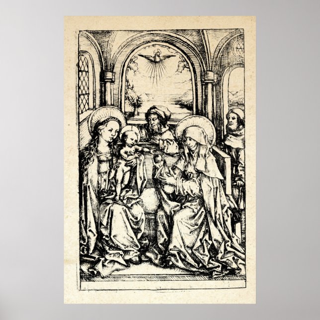 Julnativitet Madonna och Child Virgin Mary Poster (Framsidan)