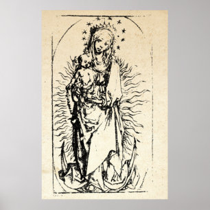 Julnativitet Madonna och Child Virgin Mary Poster