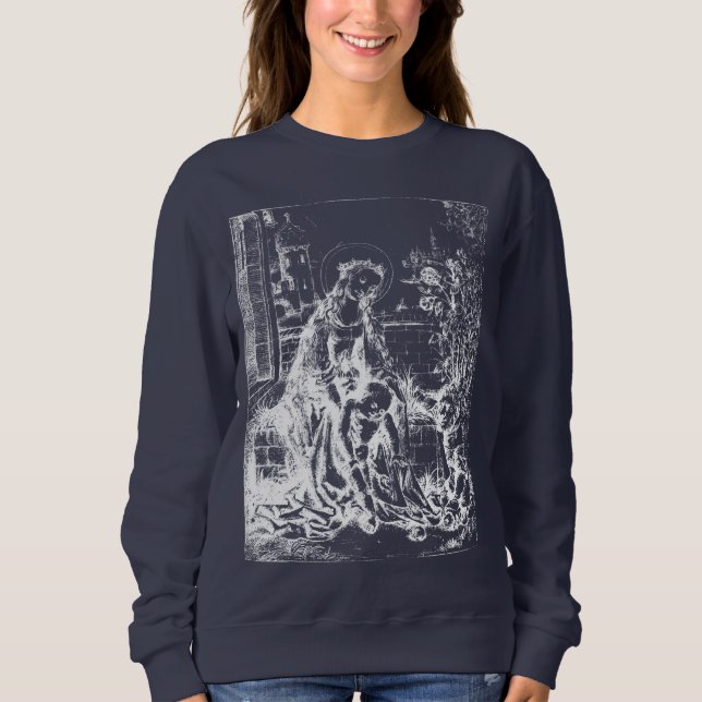 Julnativitet Madonna och Child Virgin Mary T Shirt (Framsida)