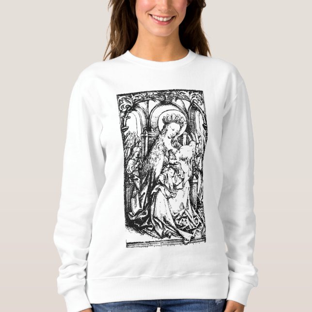 Julnativitet Madonna och Child Virgin Mary T Shirt (Framsida)